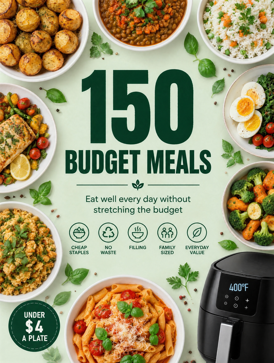 150 Budget Meals: under $4 a plate (digital PDF)