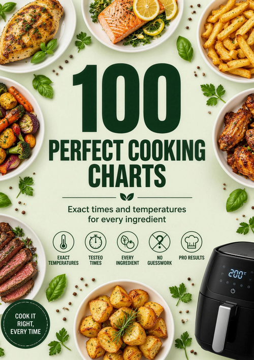 Air Fryer PRO: 100 perfect cooking charts (digital PDF)